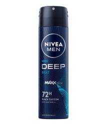 Nivea Men Deep Beat Black Carbon 72H Antyperspirant Spray Męski 150ml