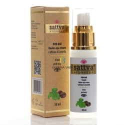 Pro-age krem pod oczy z kofeiną i centellą, Sattva, 30ml