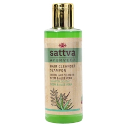 Neem & Aloe Vera Natural Shampoo, Sattva Ayurveda, 210ml