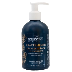 PRE-Shampoo treatment: reconstructive treatment with yeast peptides, SOS for damaged hair, MaterNatura, 250 ml