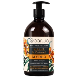 BARWA Receptury Natury Mydło w płynie nawilżające Rokitnik & Żeń-Szeń, 480ml