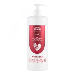 ON LINE Family Time Żel do mycia ciała ,włosów i twarzy 3w1 - Magnolia Dream  850 ml