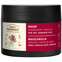 Maska do włosów suchych i zniszczonych Granat i Olej arganowy, Green Pharmacy, 300ml