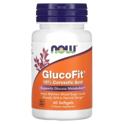 GlucoFit - Экстракт листьев банабы, Now Foods, 60 капсул
