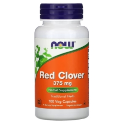 Czerwona Koniczyna, Red Clover 375 mg, Now Foods, 100 kapsułek