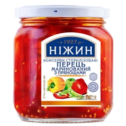 Papryka słodka marynowana z przyprawami, Nizhyn, 450g