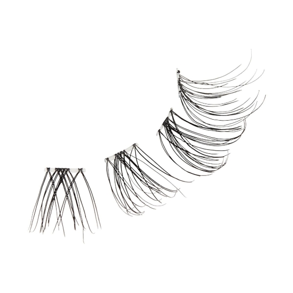 KISS Sztuczne Rzęsy kępki The New Natural - Neo Trio Lashes + klej 1g