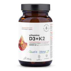 Vitamin D3 4000 IU with K2 – Aura Herbals Bone & Immune Support, 90 Capsules
