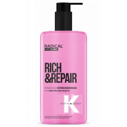 RADICAL HAIR CLINIC Rich & Repair Wygładzająca odżywka regenerująca do włosów bardzo zniszczonych i puszących się 260 ml
