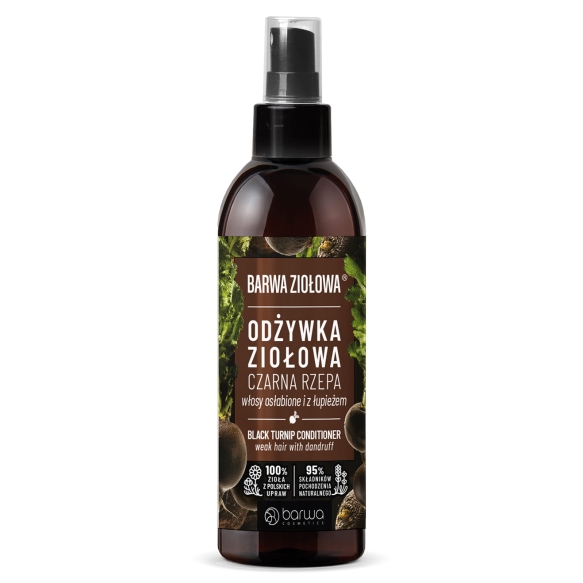 BARWA Ziołowa Odżywka do włosów Czarna Rzepa - włosy osłabione i z łupieżem, 250ml
