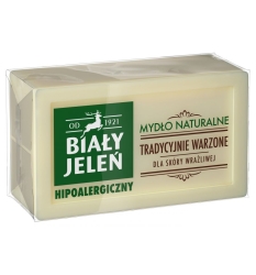 Biały Jeleń Mydło naturalne hipoalergiczne tradycyjnie warzone, 150g