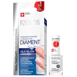 EVELINE Nail Therapy Professional Odżywka utwardzająca z diamentami 12 ml