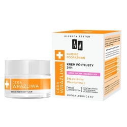 AA Soothing Semi-Rich Cream 24h for Dry & Normal Skin, 50ml