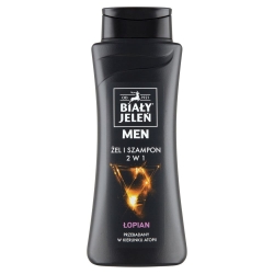 Biały Jeleń for Men Szampon Żel hipoalergiczny 2w1 z łopianem, 300ml