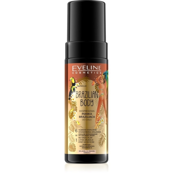 EVELINE Brazilian Body Ekspresowa Pianka brązująca do ciała 6w1 150 ml