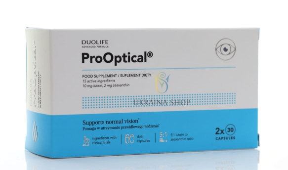 ProOptical Advanced Formula DuoLife, Wzrok, 60 kapsułek