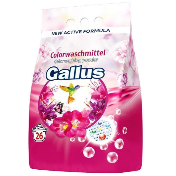 Proszek do prania tkanin kolorowych w folii – GALLUS 1,7 kg