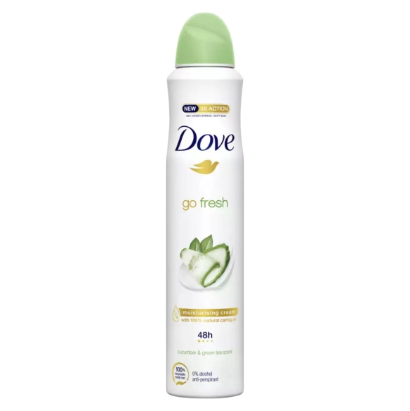 Dove Go Fresh Cucumber&amp;Green Tea 48H Antyperspirant spray, 250ml