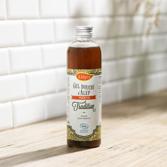 Żel pod Prysznic na Bazie Mydła Aleppo Premium Tradition, Alepia, 250ml -1