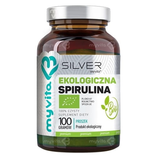 Spirulina 100% BIO Powder SILVER PURE Myvita