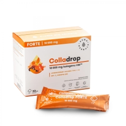 Colladrop Forte Hydrolizowany Kolagen morski 10000 mg typu I i III AURA HERBALS (30 saszetek)