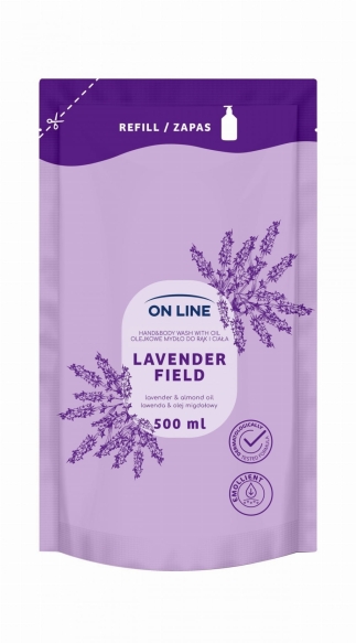 ON LINE Olejkowe mydło do rąk i ciała Lawenda & Olej migdałowy 500 ml