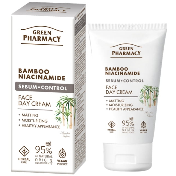 Bambus + Niacynamid Krem do twarzy na dzień, GREEN PHARMACY, 50ml