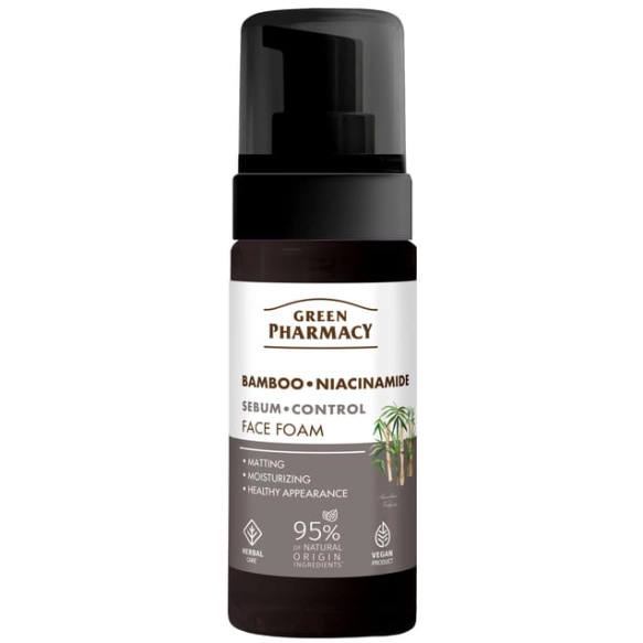 GREEN PHARMACY Bambus + Niacynamid Pianka do mycia twarzy 150 ml