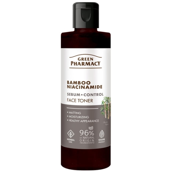 Bambus + Niacynamid Tonik do Twarzy, Green Pharmacy, 200ml