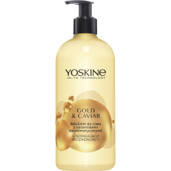 YOSKINE Gold & Caviar Balsam do ciała z ceramidami biomimetycznymi ujędrniająco regenerujący 400 ml
