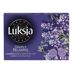 LUKSJA Aroma Senses Deeply Relaxing Lawendowe mydło w kostce do rąk i ciała 90 g