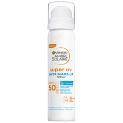 AMBRE SOLAIRE Over Makeup Super UV SPF50 солнцезащитный cпрей для лица, 75мл