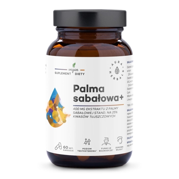 Palma sabałowa 400 mg, Aura Herbals, 60 kapsułek