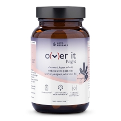 Over It Night, komfort podczas miesiączki, Aura Herbals, 60 kapsułek