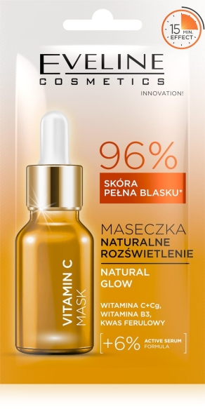 EVELINE Maska 8ml NATURALNE ROZŚW. Vitamin C
