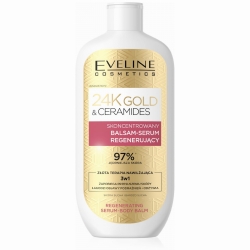 Balsam-serum regenerujący, EVELINE 24K GOLD&CERAMIDES, 400ml