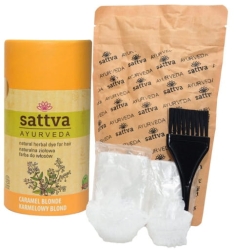 Henna Karmelowy Blond, Naturalna Ziołowa Farba do Włosów, 150g, Sattva