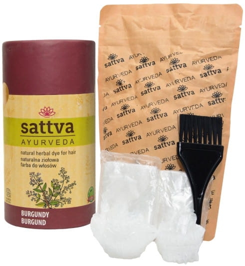 Henna Burgundy, Naturalna Farba do Włosów, 150g, Sattva