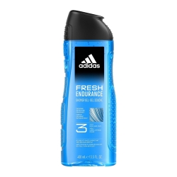 Adidas Fresh Endurance Żel pod Prysznic dla Mężczyzn 3w1 do Ciała, Twarzy i Włosów, 400 ml
