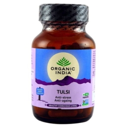 Tulsi Organic India, 60 Capsules