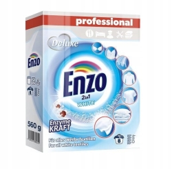 Enzo Deluxe 2w1 proszek do prania białego 560g