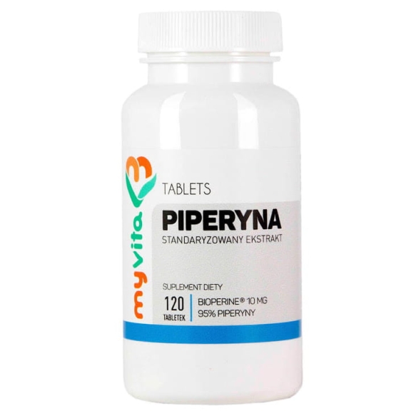 Piperine MyVita – Bioperine 10 mg | 95% Piperine, 120Tablets