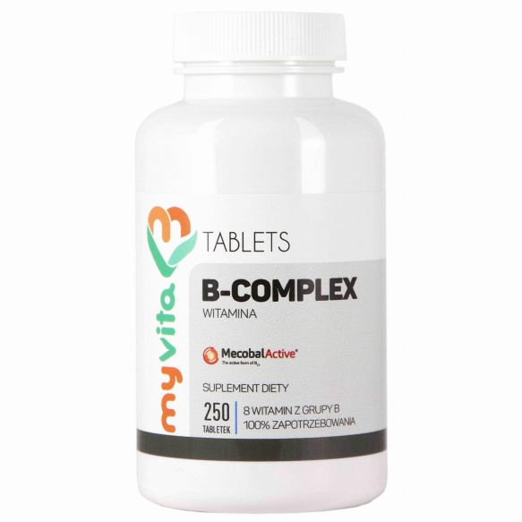Witamina B Complex, 8 Witamin z Grupy B, MyVita-250