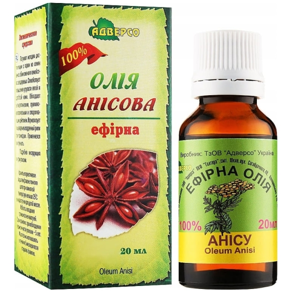 Olejek Anyżowy, 100% Naturalny, Adverso