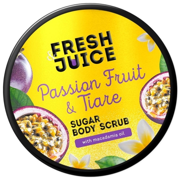 FRESH JUICE Cukrowy peeling do ciała Marakuja i Tiare 200 ml
