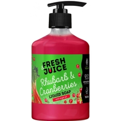 FRESH JUICE Mydło w płynie Rabarbar i Żurawina 460 ml