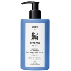 Szampon do włosów przetłuszczających się Yope Men Refresh my Hair, 300ml