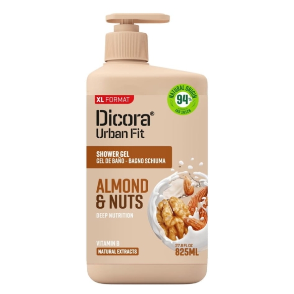 DICORA Żel pod prysznic Migdały i Orzechy włoskie 825 ml