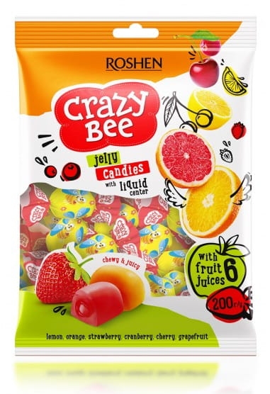 Galaretki CRAZY BEE FRUTTY Roshen, 1kg