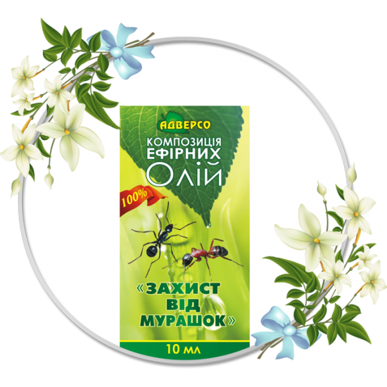Kompozycja Olejków Eterycznych na Mrówki, 100% Naturalna, Adverso